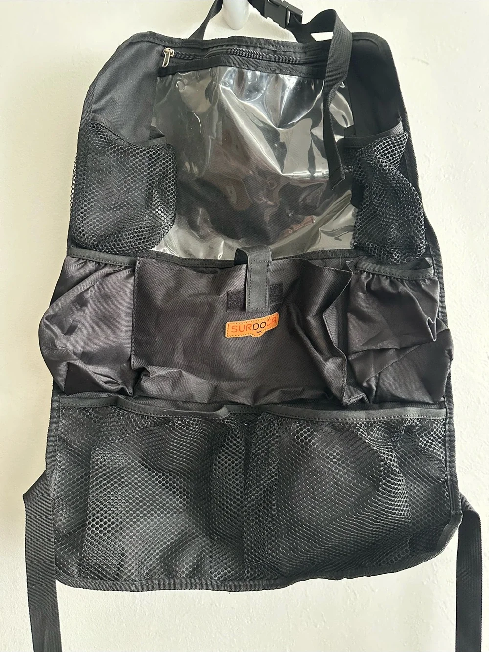Black Mesh Utility Seat Back Organizer -